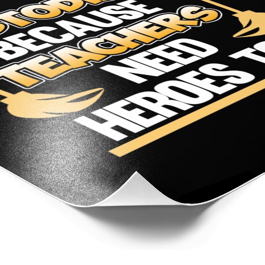 Custodian Teacher Hero School Caretaker Janitor Gr Foto Afdruk (Hoek)