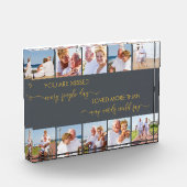 Custom 10 Fotocollage Herinnering Gedicht Grijs Fotoblokken (Links)