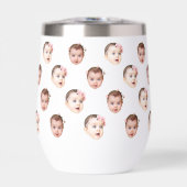 Custom 11 oz Funny Baby Kids Family Face 2 Photos (Voorkant)