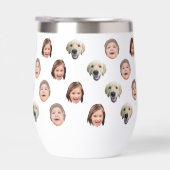 Custom 11 oz Funny Baby Kids Family Face 3 Photos (Rechts)