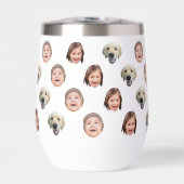 Custom 11 oz Funny Baby Kids Family Face 3 Photos (Voorkant)