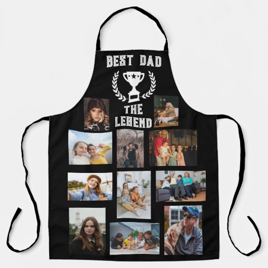 Custom 11 Photo Collage Black  Schort (Voorkant)