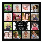 Custom 14 Afbeelding Collage Beste Familie Ooit Zw Foto Afdruk (Voorkant)