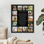Custom 14 Photo Collage Poem Poster