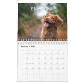 Custom 14 Photo Pet Dog 14 Name Picture Template Kalender (Feb 2026)