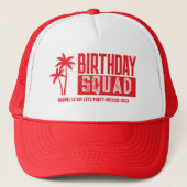 Custom 15e 20e 30e 4e 50e 60 Verjaardag Squad Trucker Pet (Voorkant)
