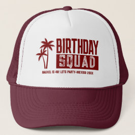 Custom 15e 20e 30e 4e 50e 60 Verjaardag Squad Trucker Pet