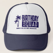 Custom 15e 20e 30e 4e 50e 60 Verjaardag Squad Trucker Pet (Voorkant)