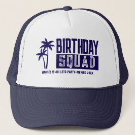 Custom 15e 20e 30e 4e 50e 60 Verjaardag Squad Trucker Pet