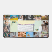 Custom 16 Fotocollage Gepersonaliseerde bureaumat (Keyboard & Muis)