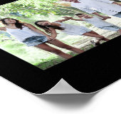 Custom 16 Photo Collage Happy Birthday Party Poster (Hoek)