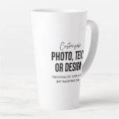 Custom 17 oz Latte Mug | Personalized Coffee Cup Mok (Rechterhoek)