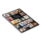 Custom 18 Photo Collage Love is een geweldig ding Notitieboek (Rechterzijde)