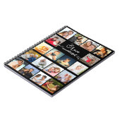Custom 18 Photo Collage Love is een geweldig ding Notitieboek (Linkerzijde)