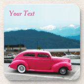 Custom 1940 Famous American Make Sedan Bier Onderzetter (Voorkant)