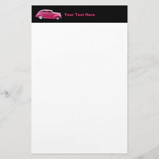 Custom 1940 Famous American Make Sedan Briefpapier (Voorkant)