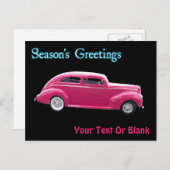 Custom 1940 Famous American Make Sedan Feestdagenkaart (Voorkant / Achterkant)