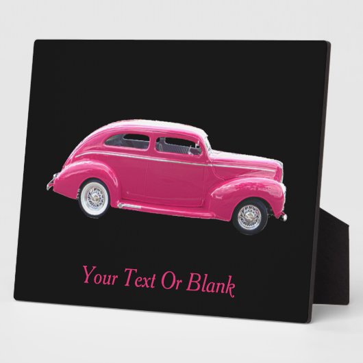 Custom 1940 Famous American Make Sedan Fotoplaat (Zijkant)