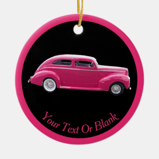 Custom 1940 Famous American Make Sedan Keramisch Ornament (Voorkant)