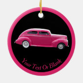 Custom 1940 Famous American Make Sedan Keramisch Ornament (Achterkant)