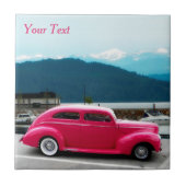 Custom 1940 Famous American Make Sedan Tegeltje (Voorkant)