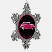 Custom 1940 Famous American Make Sedan Tin Sneeuwvlok Ornament (Links)