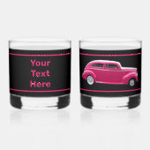 Custom 1940 Famous American Make Sedan Whisky Glas (Achterkant)