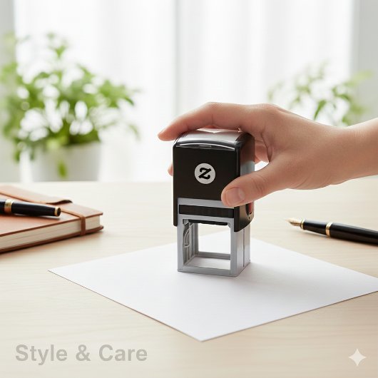 Custom 1.5 x 1.5 Self Inking Stamp for Your Design Zelfinktende Stempel