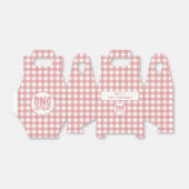 Custom 1e verjaardag schattige pastel roze onederf bedankdoosjes (Uitgevouwen)