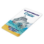 Custom 1st Anniversary Cruise Cabin Door Magneet (Linkerzijde)