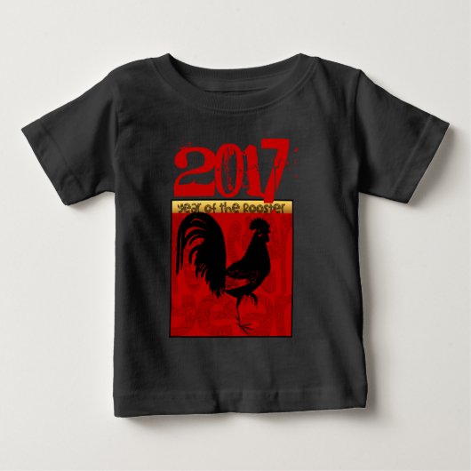 Custom 2017 Chinees Nieuwjaar van de Rooster Hoodi (Voorkant)