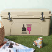 Custom 2020 middelvinger Review roze zwart 4-pack Sticker (Koeler)