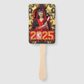 Custom 2025 Afstudeerder Fan voor High School & Co Handwaaier (Voorkant)