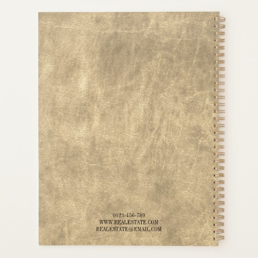 Custom 2025 Bedrijf Logo Simple Kantoor Planner (Achterkant)