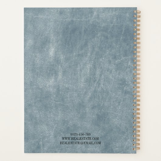 Custom 2025 Bedrijf Logo Simple Kantoor Planner (Achterkant)