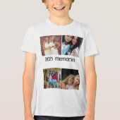 CUSTOM  2025 MEMORIES 4 PHOTO COLLAGE Tri-Blend SHIRT (Voorkant)