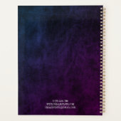 Custom 2025 Professioneel Bedrijf Logo Leather Planner (Achterkant)