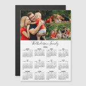 Custom 2026 Calendar 3 Photo Collage Magnet (Voorkant / Achterkant)