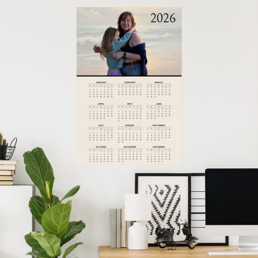 Custom 2026 Calendar  Poster (Thuiskantoor)