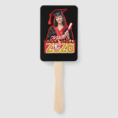 Custom 2026 Grad Fan for High School & College  Handwaaier (Achterkant)