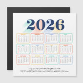 Custom 2026 Magnetic Calendar – Modern & Elegant (Voorkant / Achterkant)