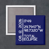 Custom 2026 Solar Eclipse Magneet