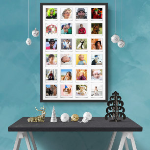 Custom 24 Fotocollage Retro Instant Film Poster