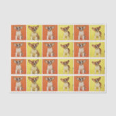 Custom 24 Photo Collage Your Pet Dog Picture On Tissuepapier (Voorkant)