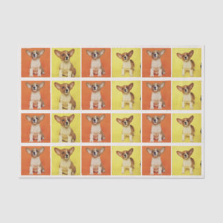 Custom 24 Photo Collage Your Pet Dog Picture On Tissuepapier