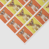Custom 24 Photo Collage Your Pet Dog Picture On Tissuepapier (Detail)