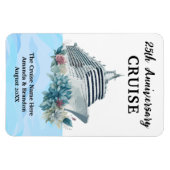 Custom 25th Anniversary Cruise Cabin Door Magneet (Horizontaal)