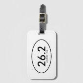 Custom 26.2 Marathon Bagagelabel (Voorkant (verticaal))