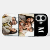 Custom 2 Family Photo & Monogrammed Case-Mate iPhone Case (Achterkant (horizontaal))