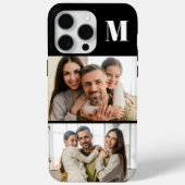 Custom 2 Family Photo & Monogrammed Case-Mate iPhone Case (Achterkant)